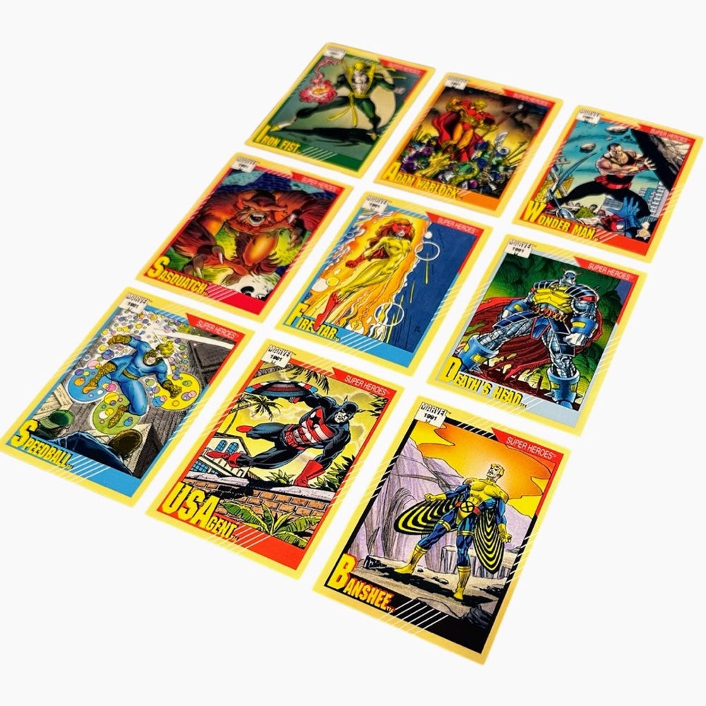 1991 Impel Marvel Series 2 Trading Cards #28-36 - Collectible